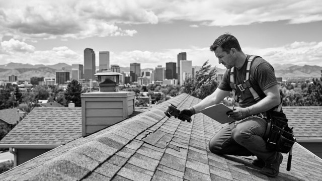 Roof Inspections in progress at a Missoula, MT property
