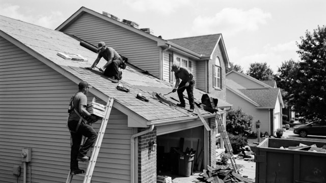 Roof Replacement in progress at a Missoula, MT property