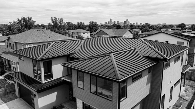Completed roofing project on a Missoula, MT property